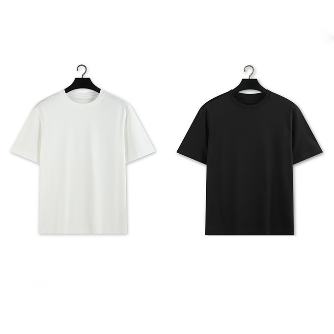 zegna silk cotton blend short-sleeve t-shirt